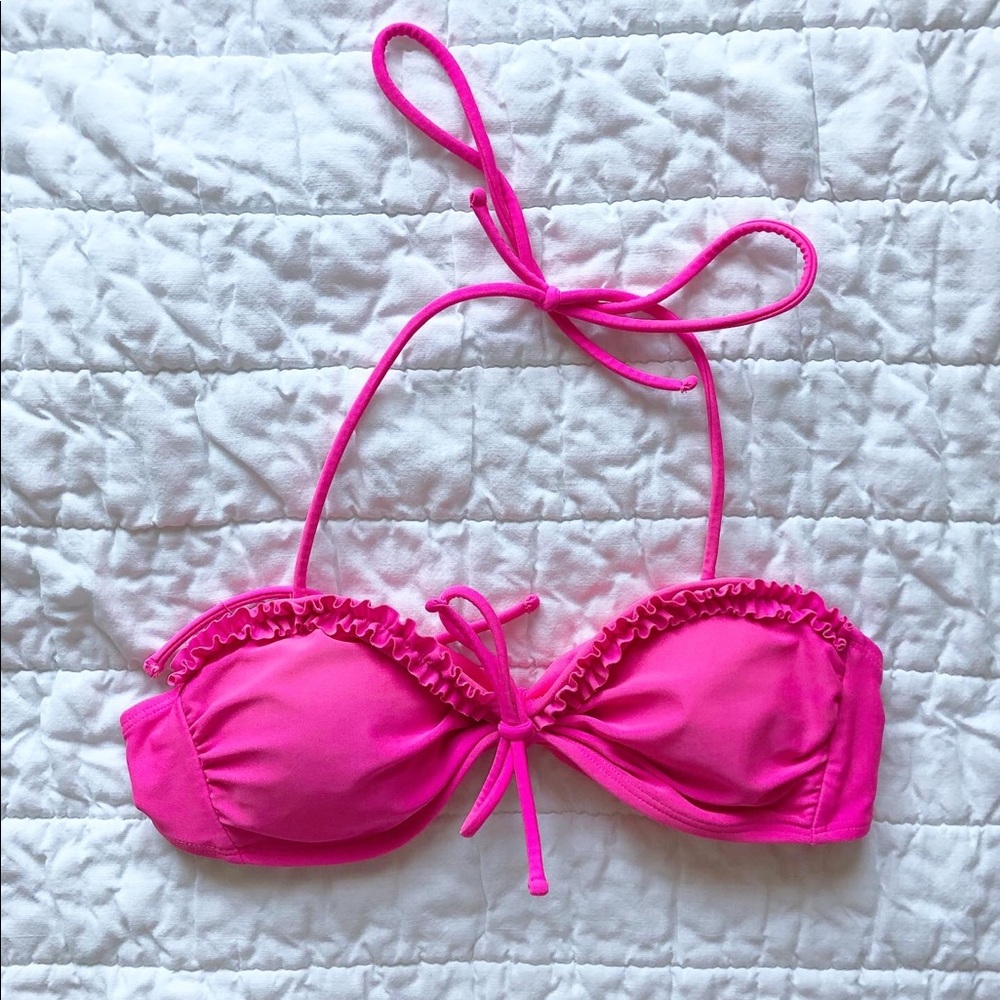 Hot pink swim top